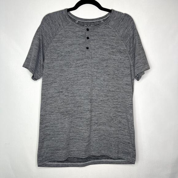 01. ALGO Performance quick dry moisture wicking UV SPF 40 Henley shirt Medium - Picture 1 of 11